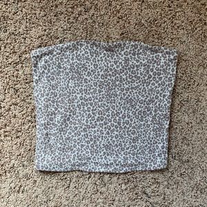 AE leopard print tube top